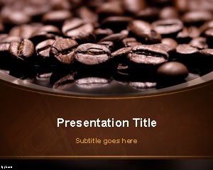 دانلود رایگان تم پاورپوینت Coffee Beans