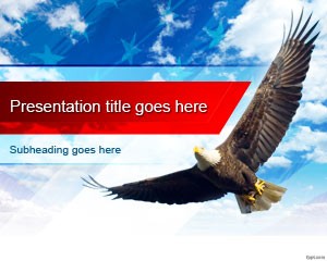 دانلود رایگان تم پاورپوینت free united states bald eagle 