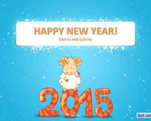 دانلود تم پاورپوینت رایگان Happy New Year 2015