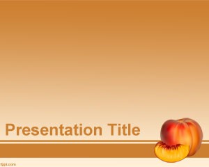 دانلود رایگان تم (قالب پاورپوینت Peach PowerPoint)