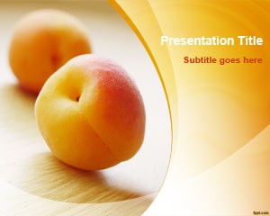 دانلود رایگان تم (قالب پاورپوینت Peach Fruit )