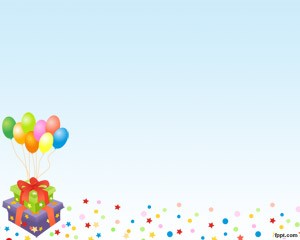 دانلود رایگان تم (قالب پاورپوینتBirthday Balloons )