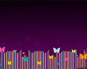 دانلود رایگان تم (قالب پاورپوینتViolet Butterfly )