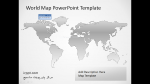 دانلود رایگان تم (قالب پاورپوینتFree Vector Map)